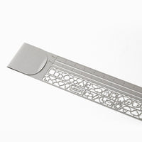 Midori Clip Ruler - Silver - Under the Rowan Trees