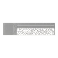 Midori Clip Ruler - Silver - Under the Rowan Trees