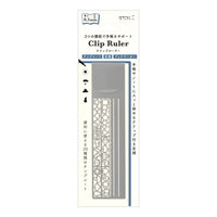 Midori Clip Ruler - Silver - Under the Rowan Trees