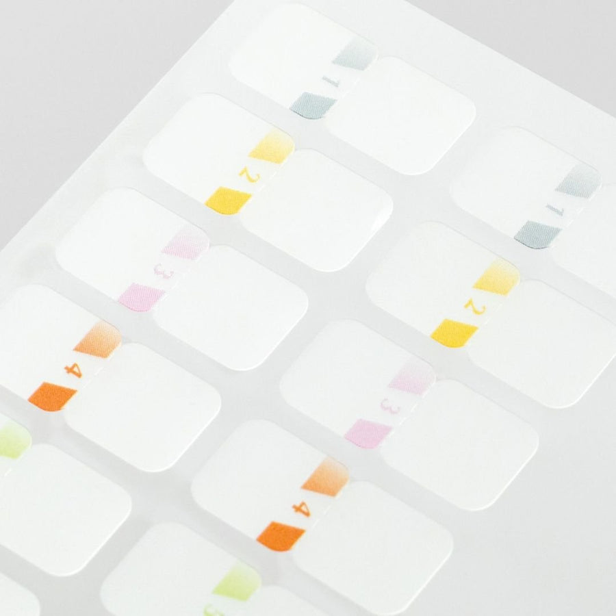 Midori Index Labels Chiratto Number Colour - Midori