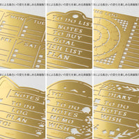 Midori Journal Stencils - Diary Weekly Block - Midori