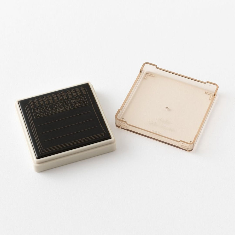Midori Paintable Stamp Pre-Inked Soft Colour - Memo - Midori