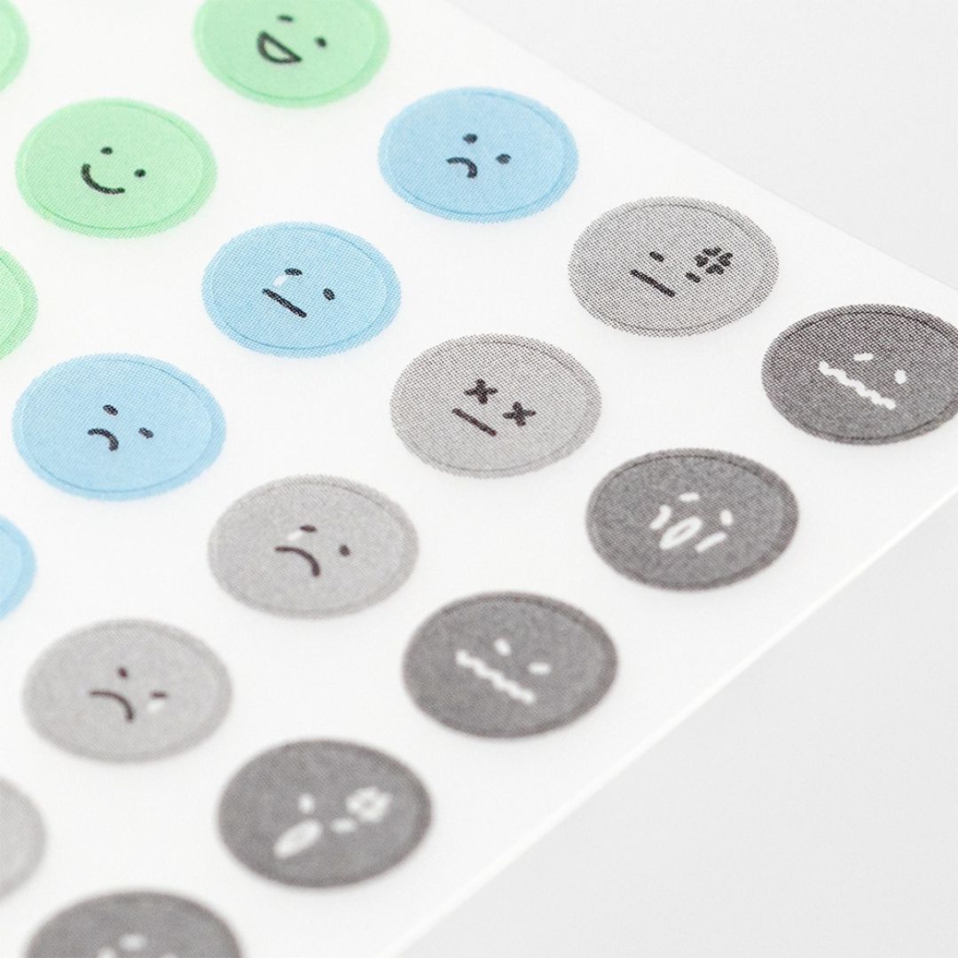 Midori PET Stickers Feeling Face - Midori