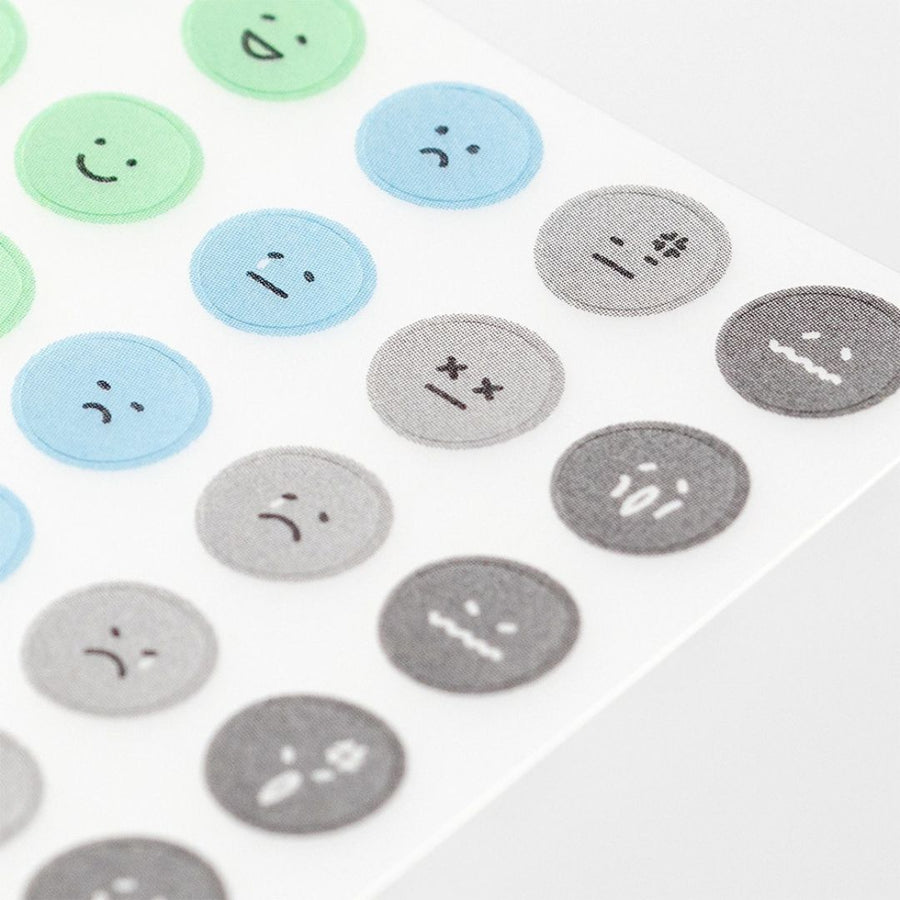 Midori PET Stickers Feeling Face - Midori
