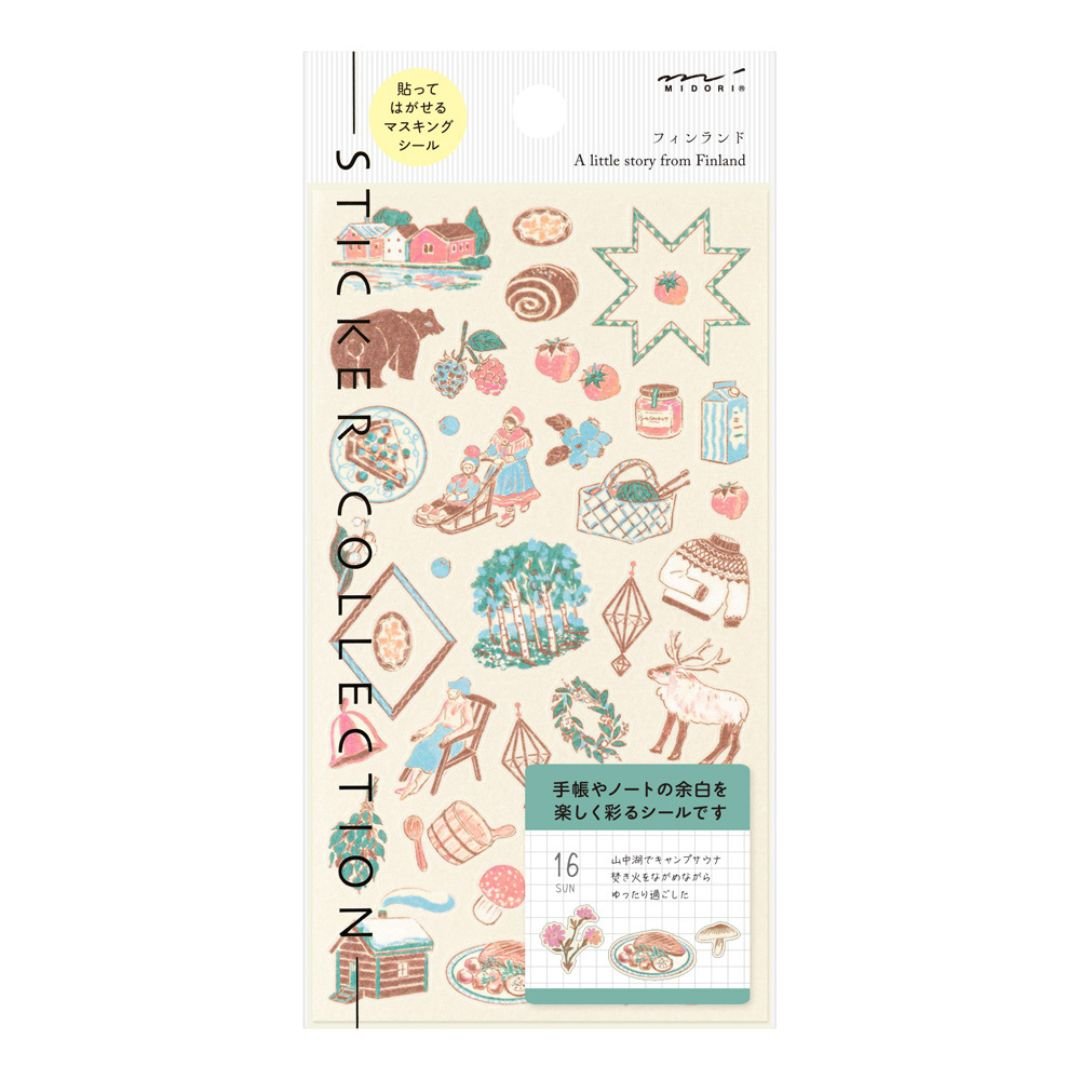 Midori Stickers International Motifs - Finnish - Midori