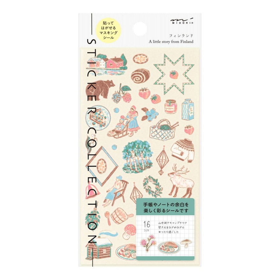 Midori Stickers International Motifs - Finnish - Midori