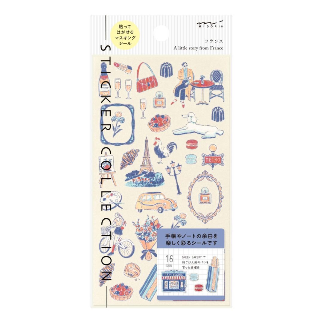 Midori Stickers International Motifs - French - Midori