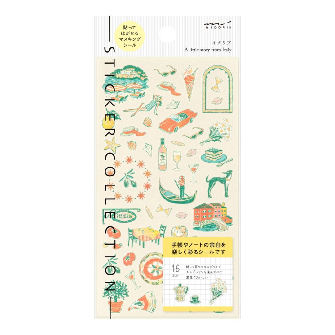 Midori Stickers International Motifs - Italian - Midori