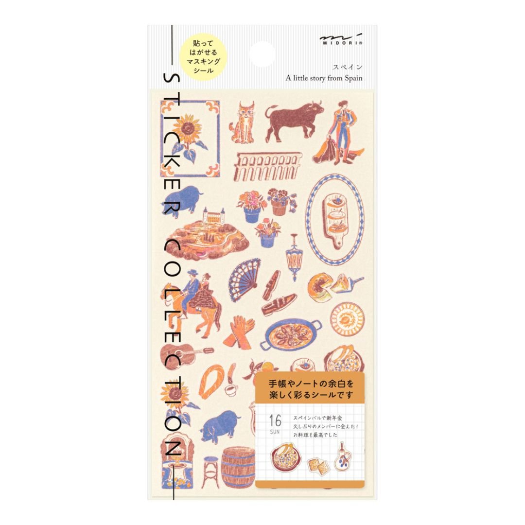Midori Stickers International Motifs - Spanish - Midori