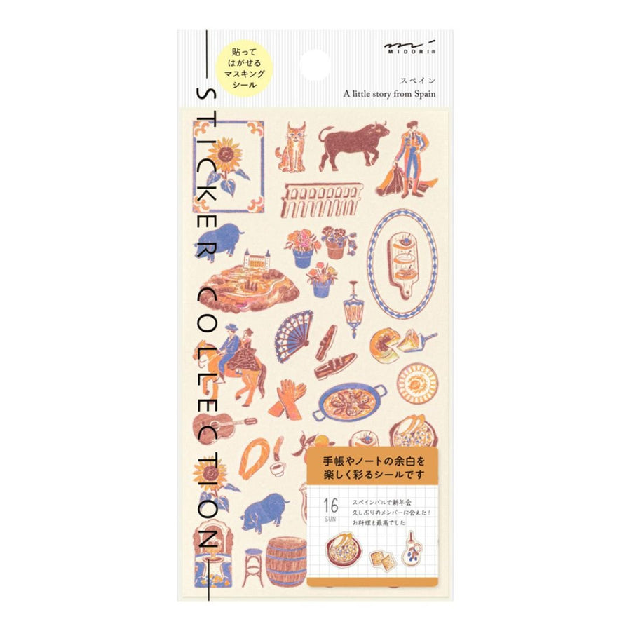 Midori Stickers International Motifs - Spanish - Midori