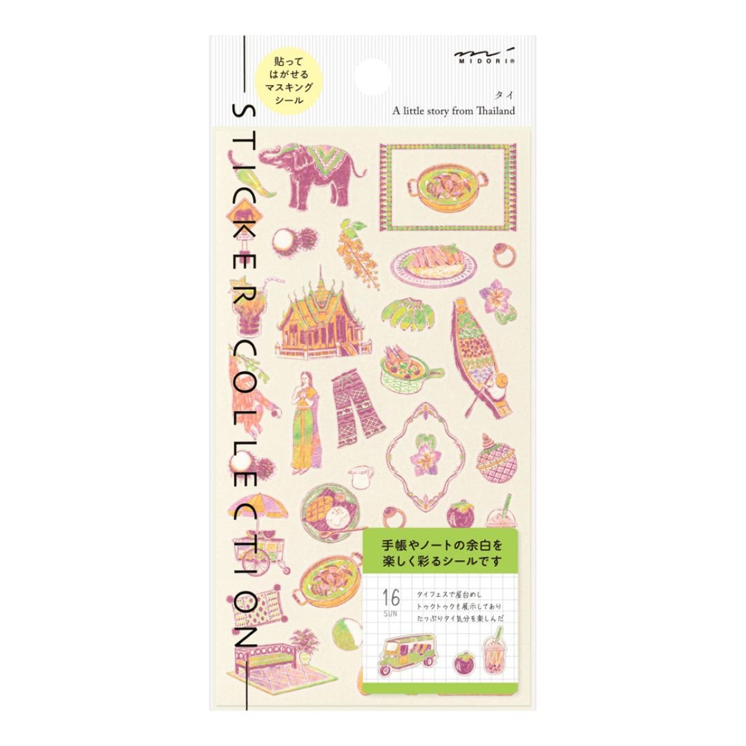Midori Stickers International Motifs - Thai - Midori