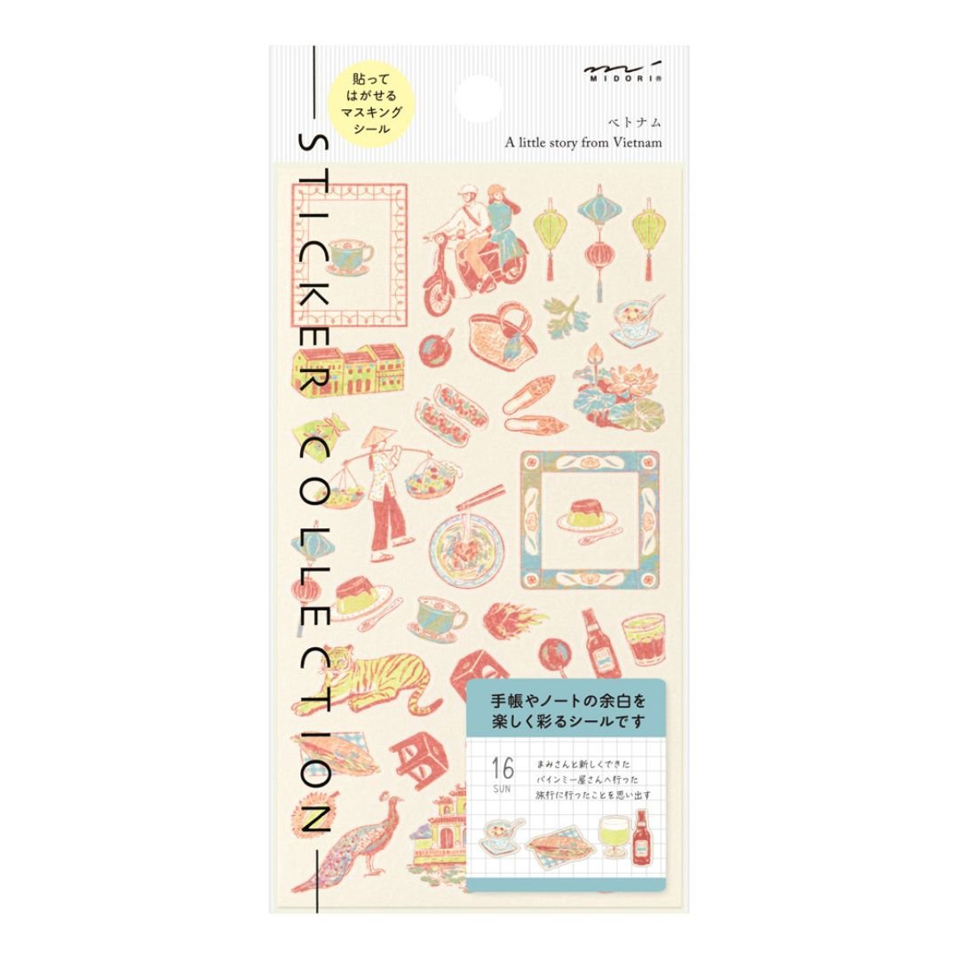 Midori Stickers International Motifs - Vietnamese - Midori