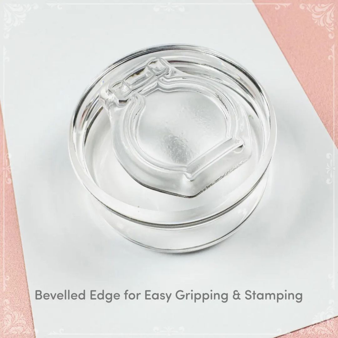 Mini Acrylic Stamp Block Round - Felicity's Attic - Felicity's Attic