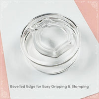 Mini Acrylic Stamp Block Round - Felicity's Attic - Felicity's Attic