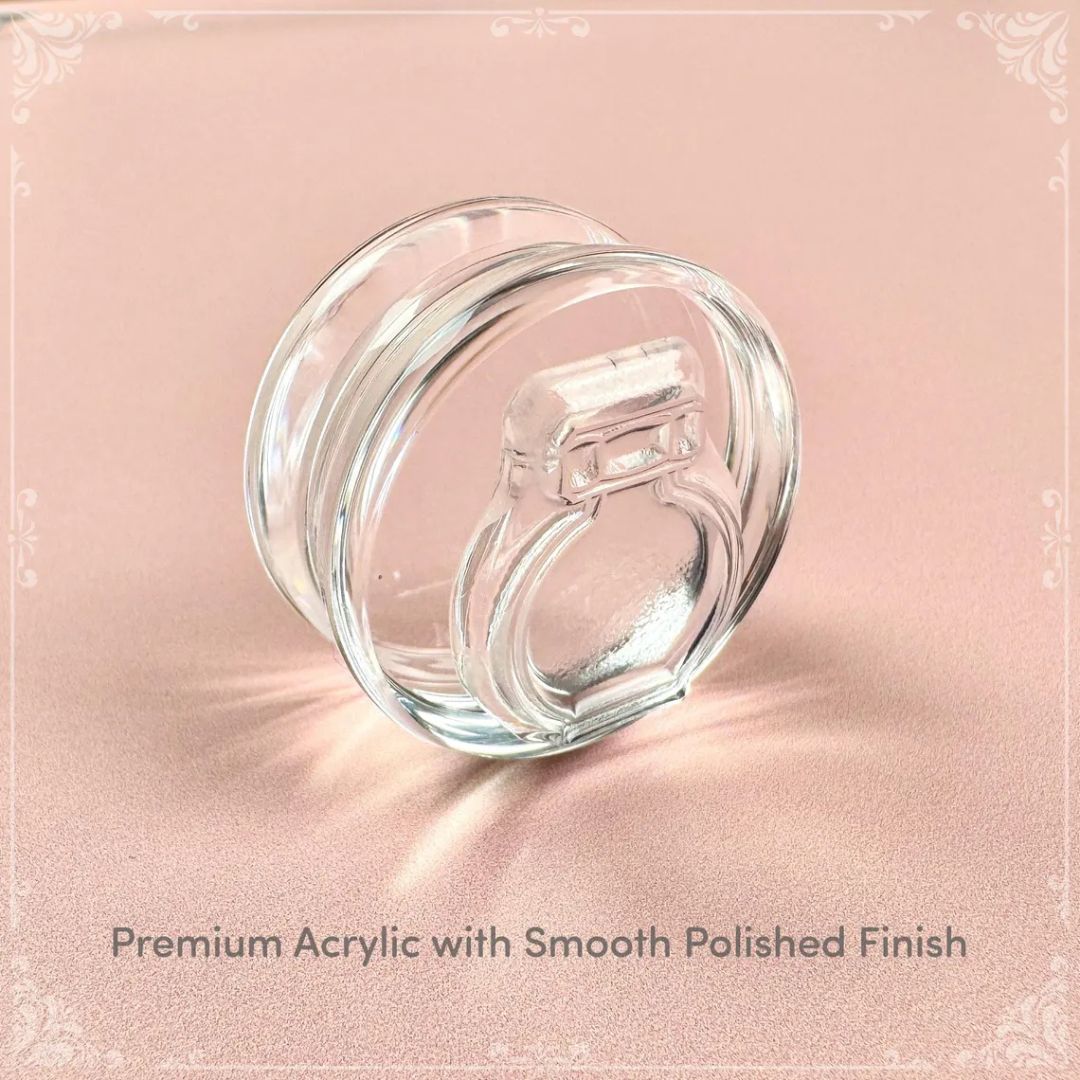 Mini Acrylic Stamp Block Round - Felicity's Attic - Felicity's Attic
