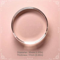Mini Acrylic Stamp Block Round - Felicity's Attic - Felicity's Attic