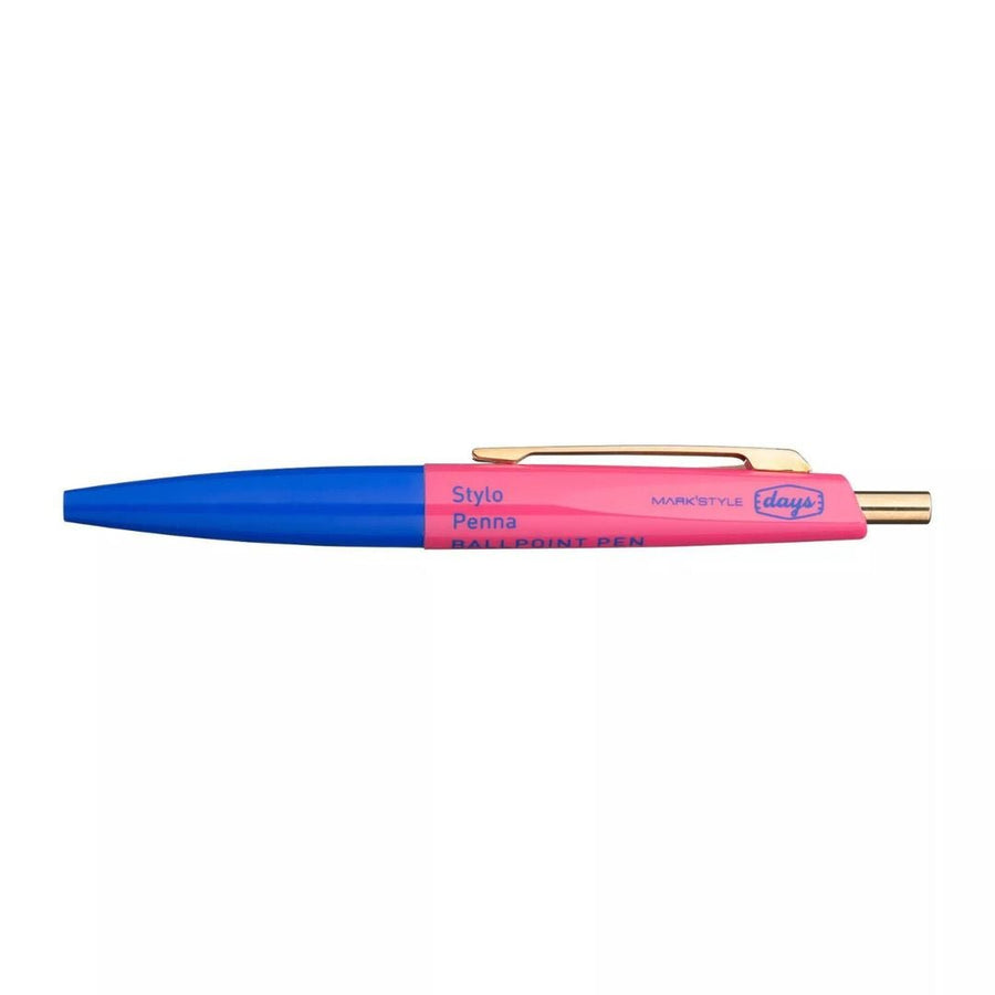 Mini Ballpoint Pen Aterique x Days - Blue Pink - Mark's Inc. - Under the Rowan Trees