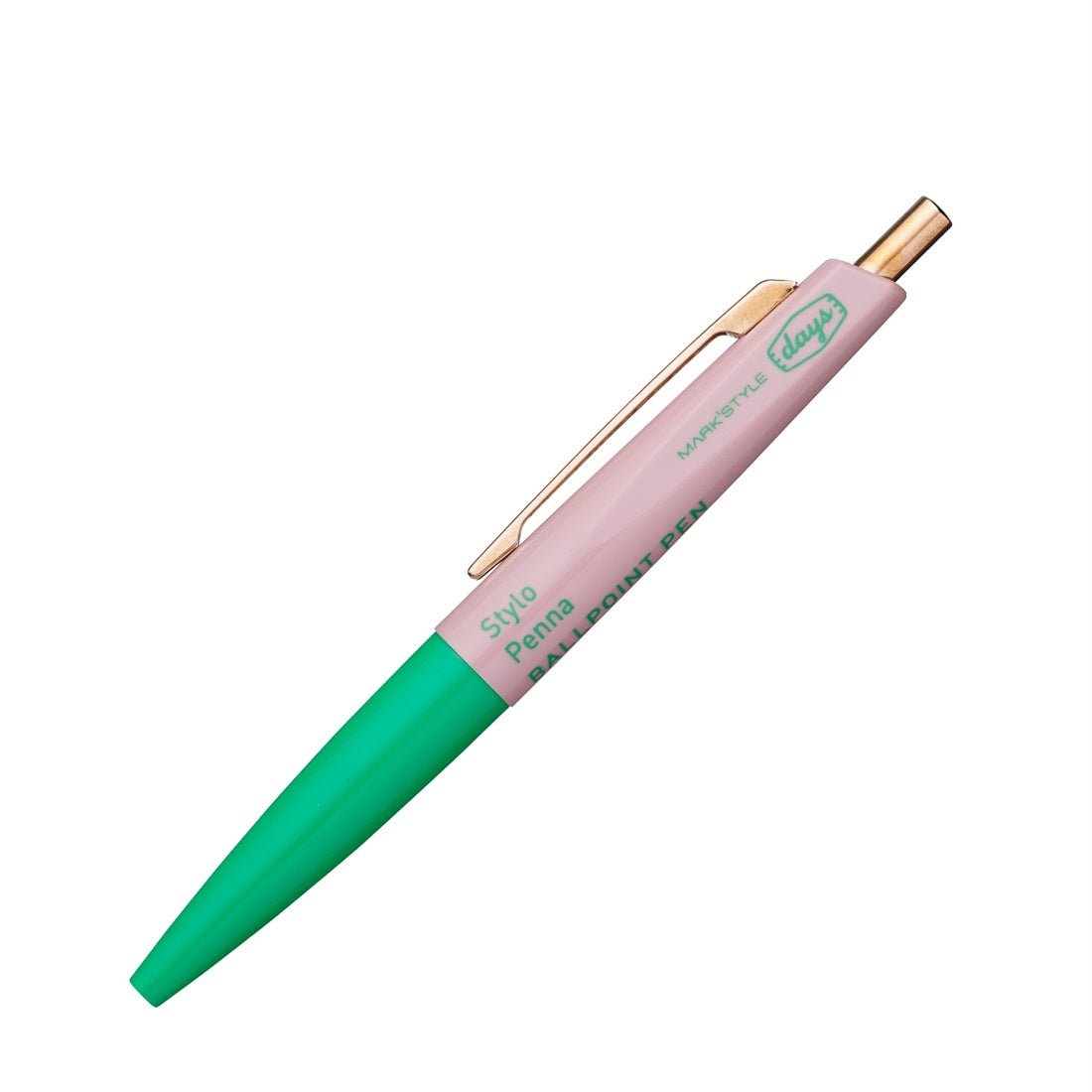 Mini Ballpoint Pen Aterique x Days - Mark's Tokyo - Basil Hazy Pink - Mark's Inc.