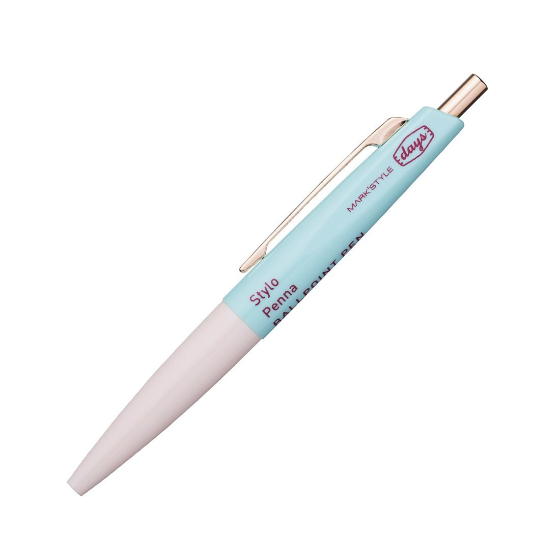 Mini Ballpoint Pen Aterique x Days - Mark's Tokyo - Beige Mint - Mark's Inc.