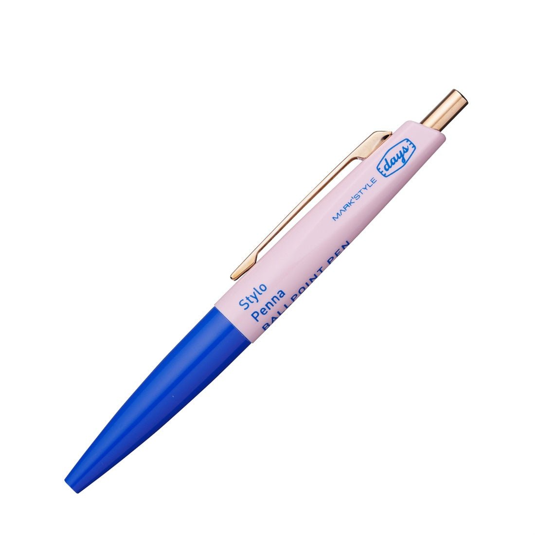 Mini Ballpoint Pen Aterique x Days - Mark's Tokyo - Blue Light Pink - Mark's Inc.