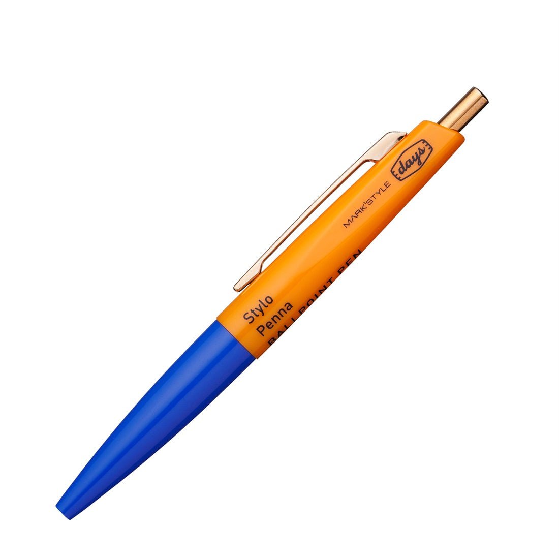 Mini Ballpoint Pen Aterique x Days - Mark's Tokyo - Blue Orange - Mark's Inc.