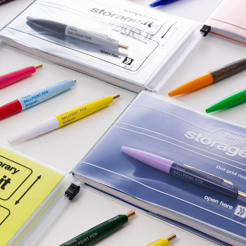 Mini Ballpoint Pen Aterique x Days - Mark's Tokyo-Pens-Mark's Inc.-Pink & Green