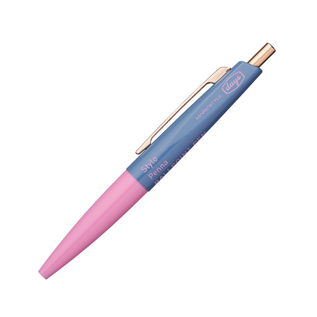 Mini Ballpoint Pen Aterique x Days - Mark's Tokyo - Pink Vermeer Blue - Mark's Inc.