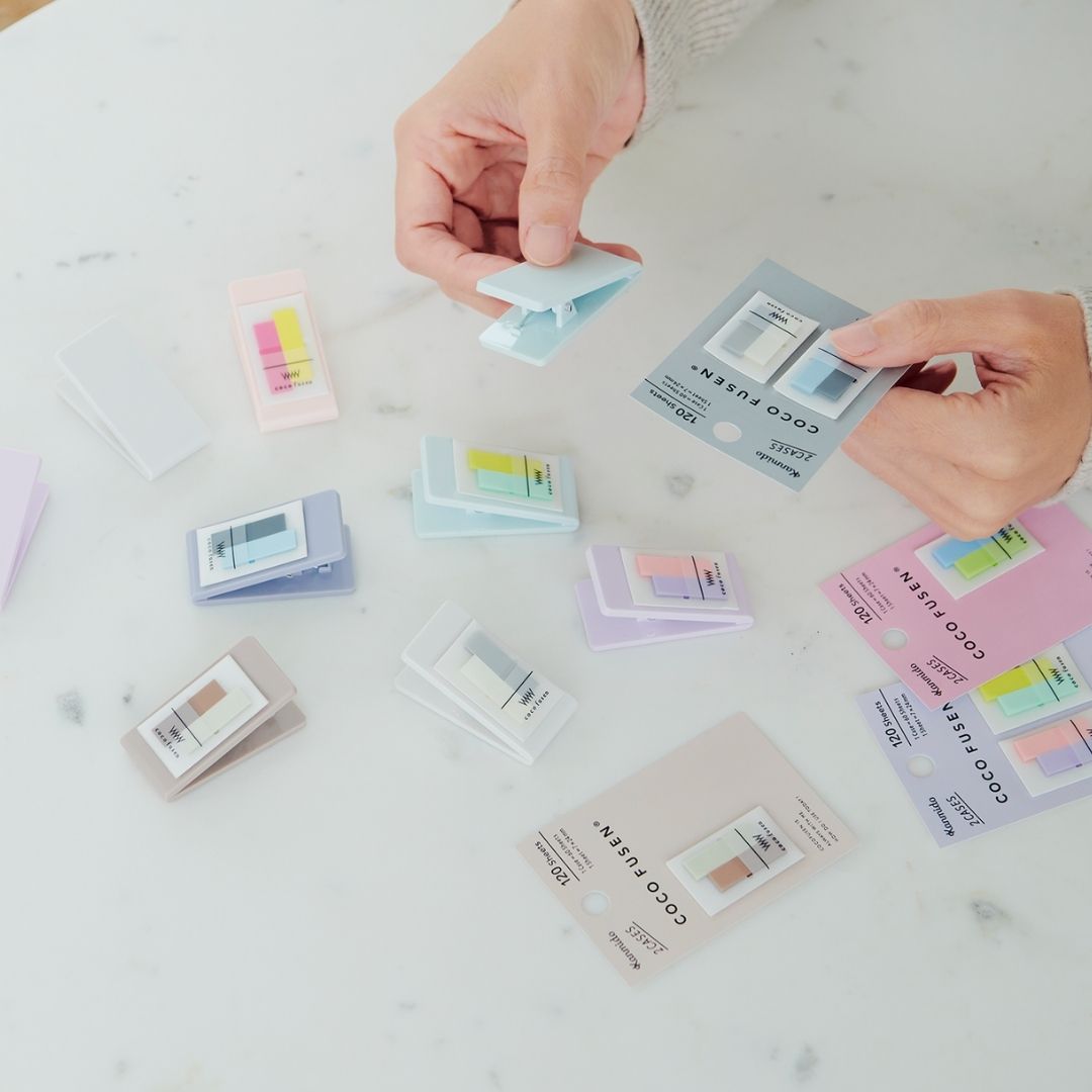 Mini Clip Sticky Notes Coco Fusen - Purple - Kanmido