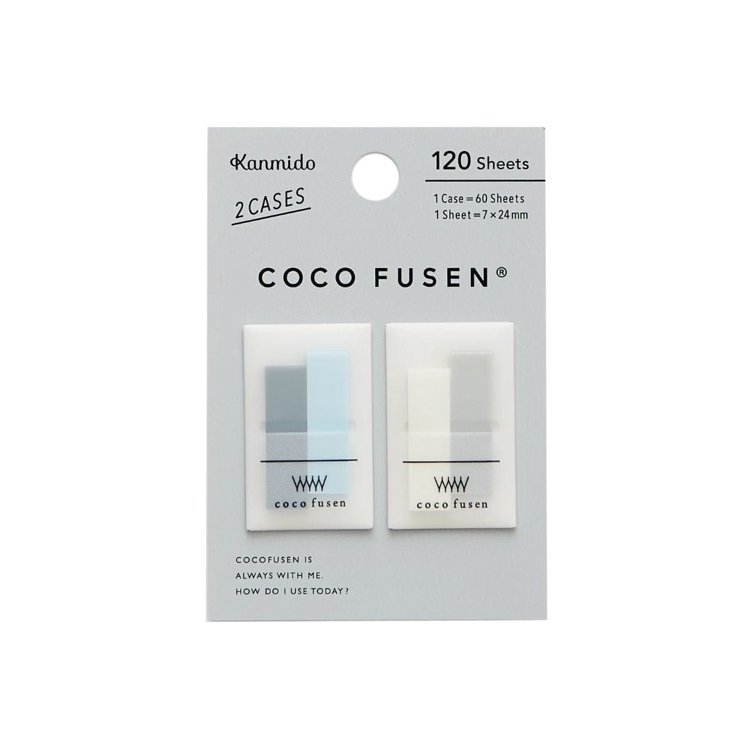 Mini Colourful Sticky Notes Coco Fusen - Cool Grey - Kanmido