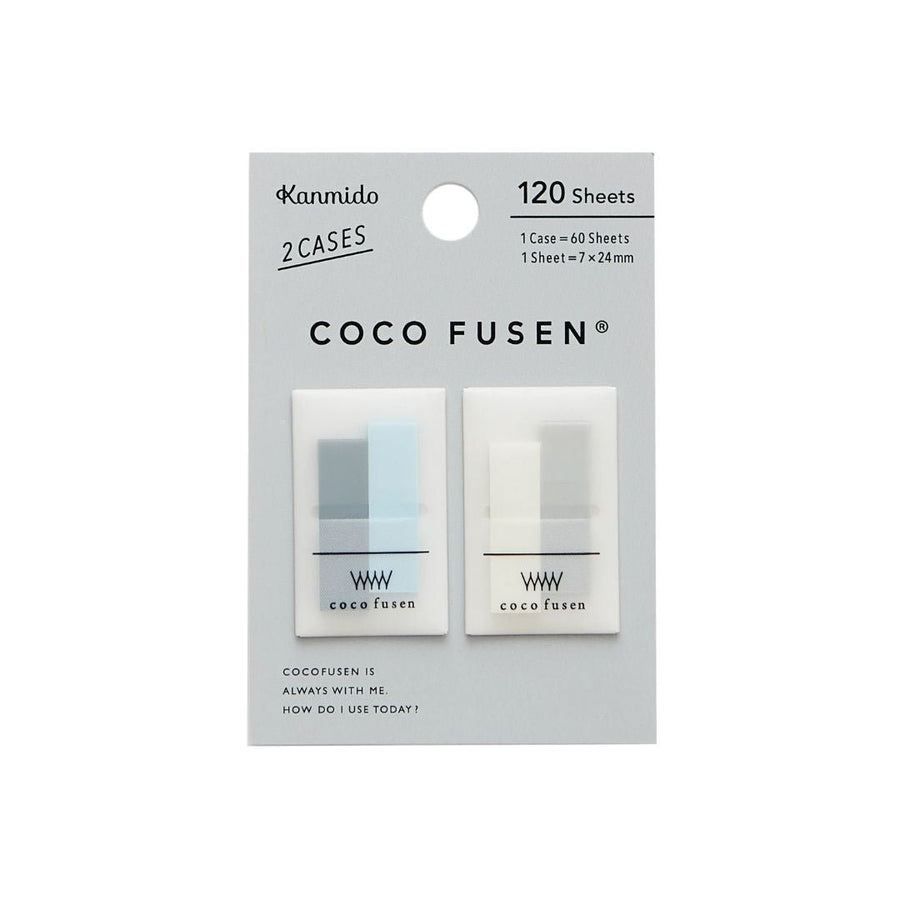 Mini Colourful Sticky Notes Coco Fusen - Cool Grey - Kanmido
