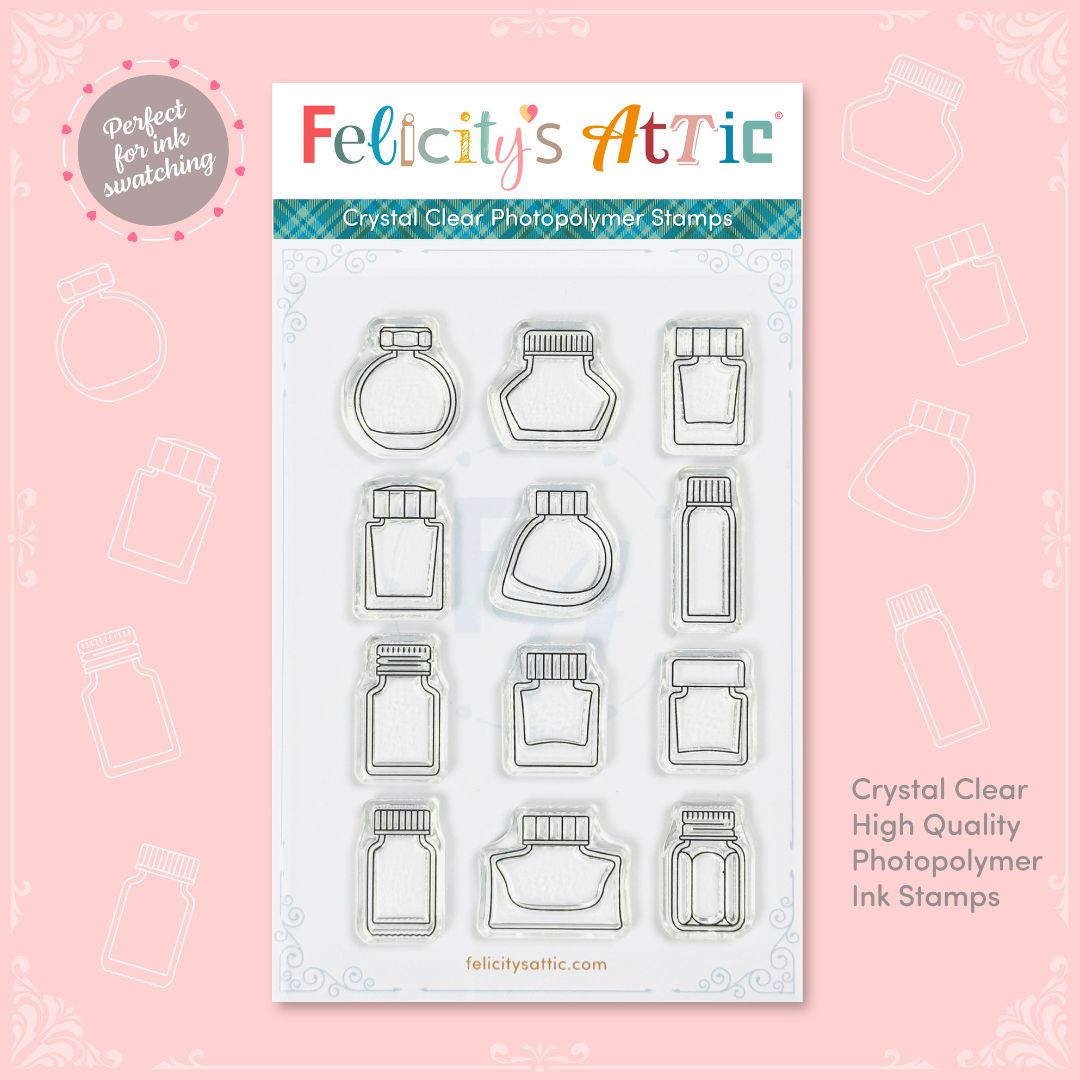 Mini Ink Bottle Stamp Set 1 - Felicity's Attic