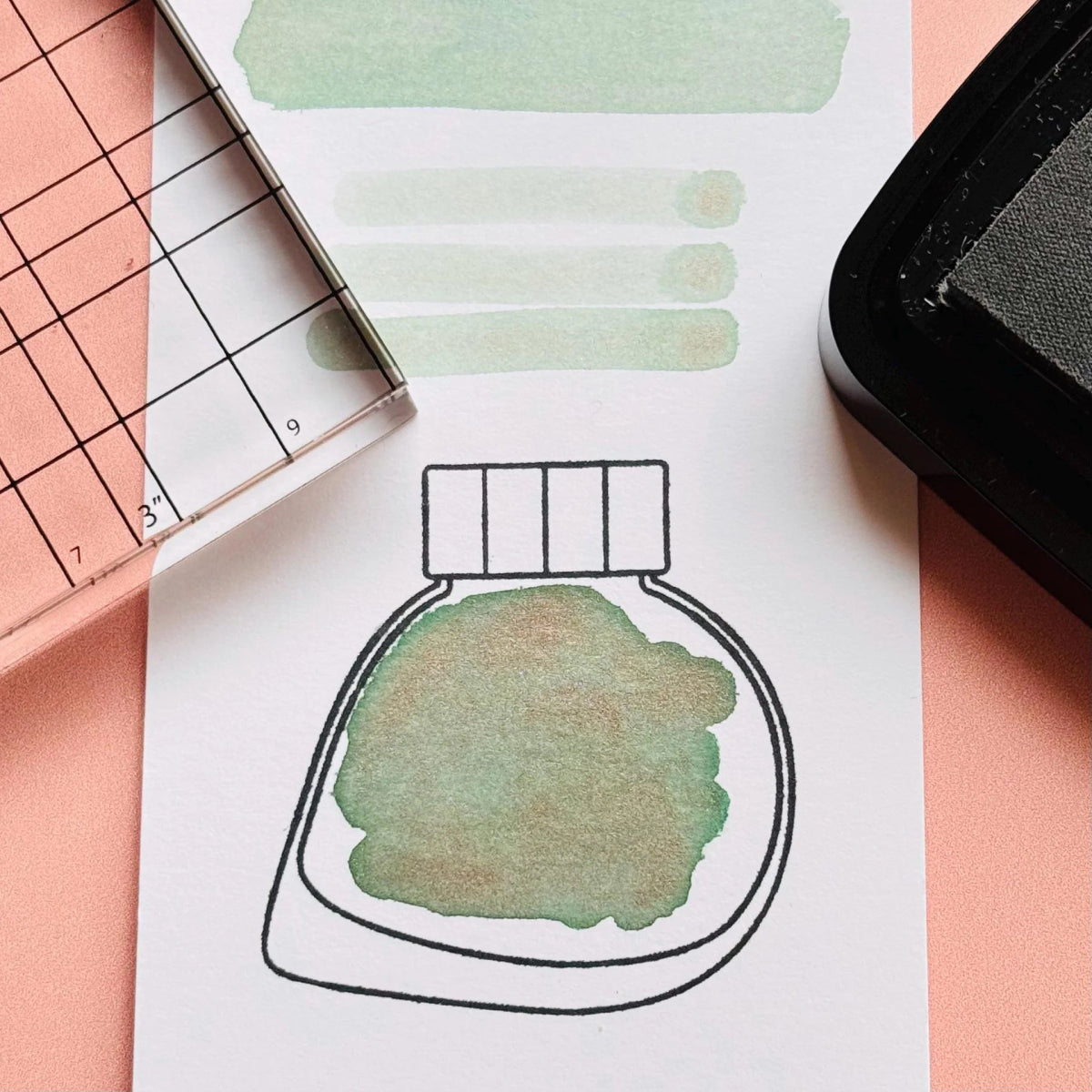 Mini Ink Bottle Stamp Set 1 - Felicity's Attic