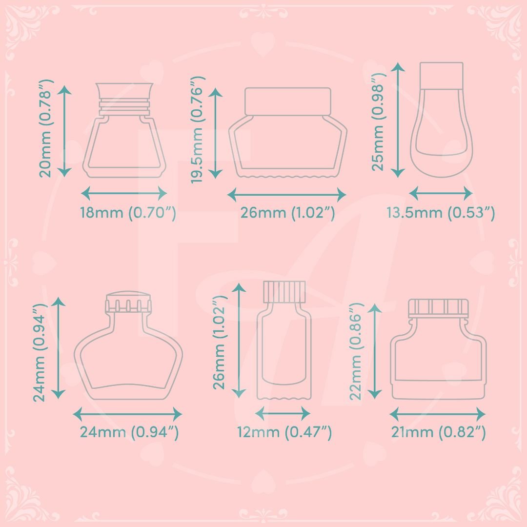 Mini Ink Bottle Stamp Set 2 - Felicity's Attic - Felicity's Attic