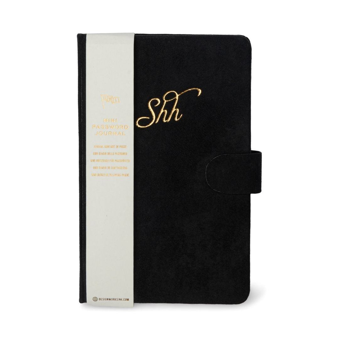 Mini Password Journal - Shh - Designworks Collective - Under the Rowan Trees