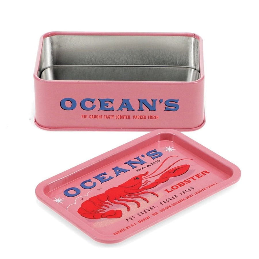 Mini Storage Tin With Lid - Lobster - Rex
