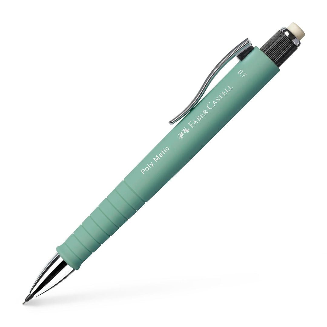 Mint Green Poly Matic Mechanical Pencil 0.7 - Faber - Castell - Under the Rowan Trees