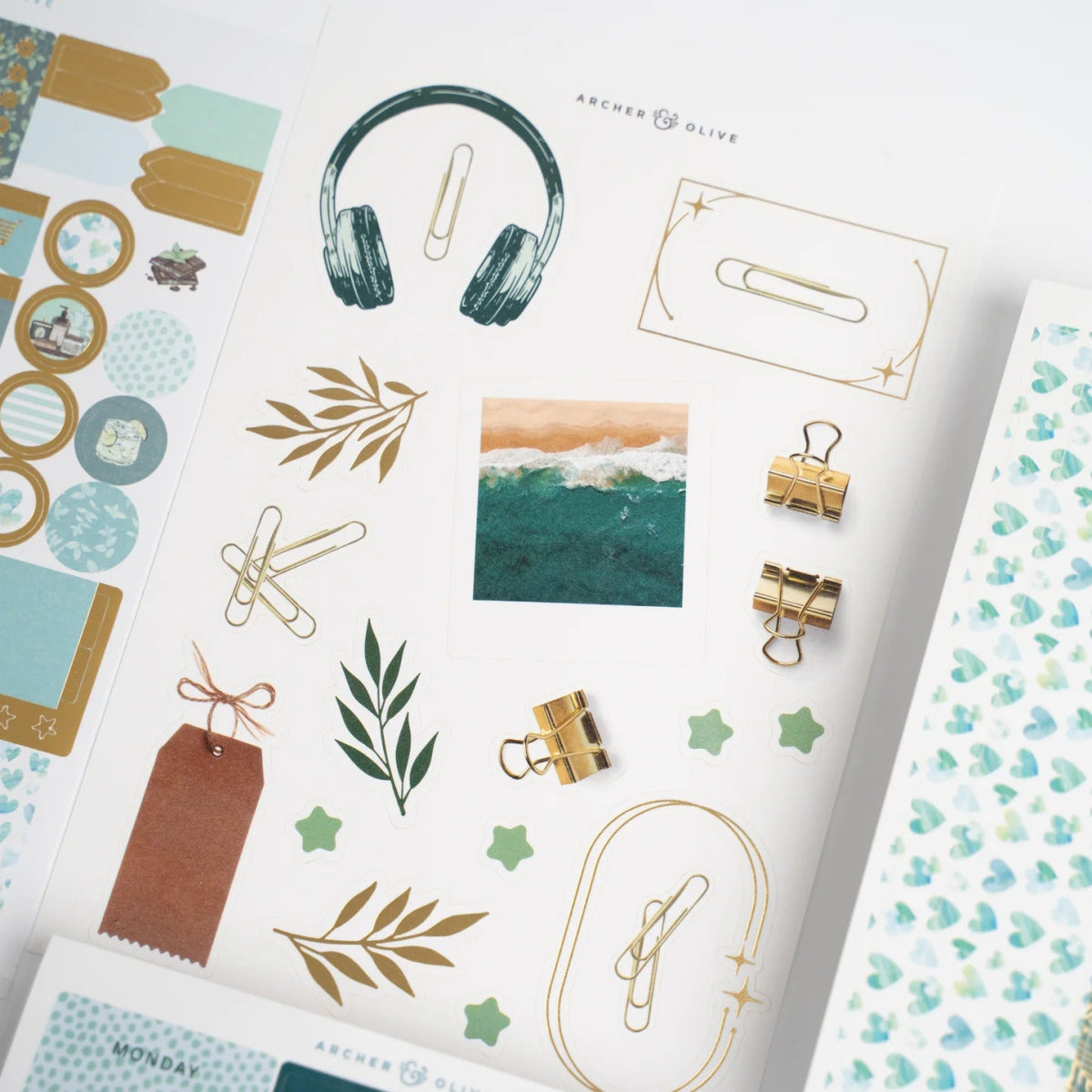 Minty Fresh Monthly Planner Kit Archer & Olive - Archer & Olive