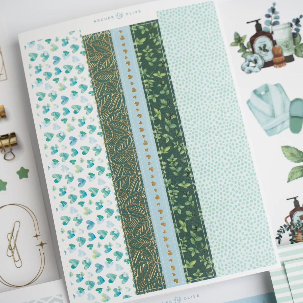 Minty Fresh Monthly Planner Kit Archer & Olive - Archer & Olive