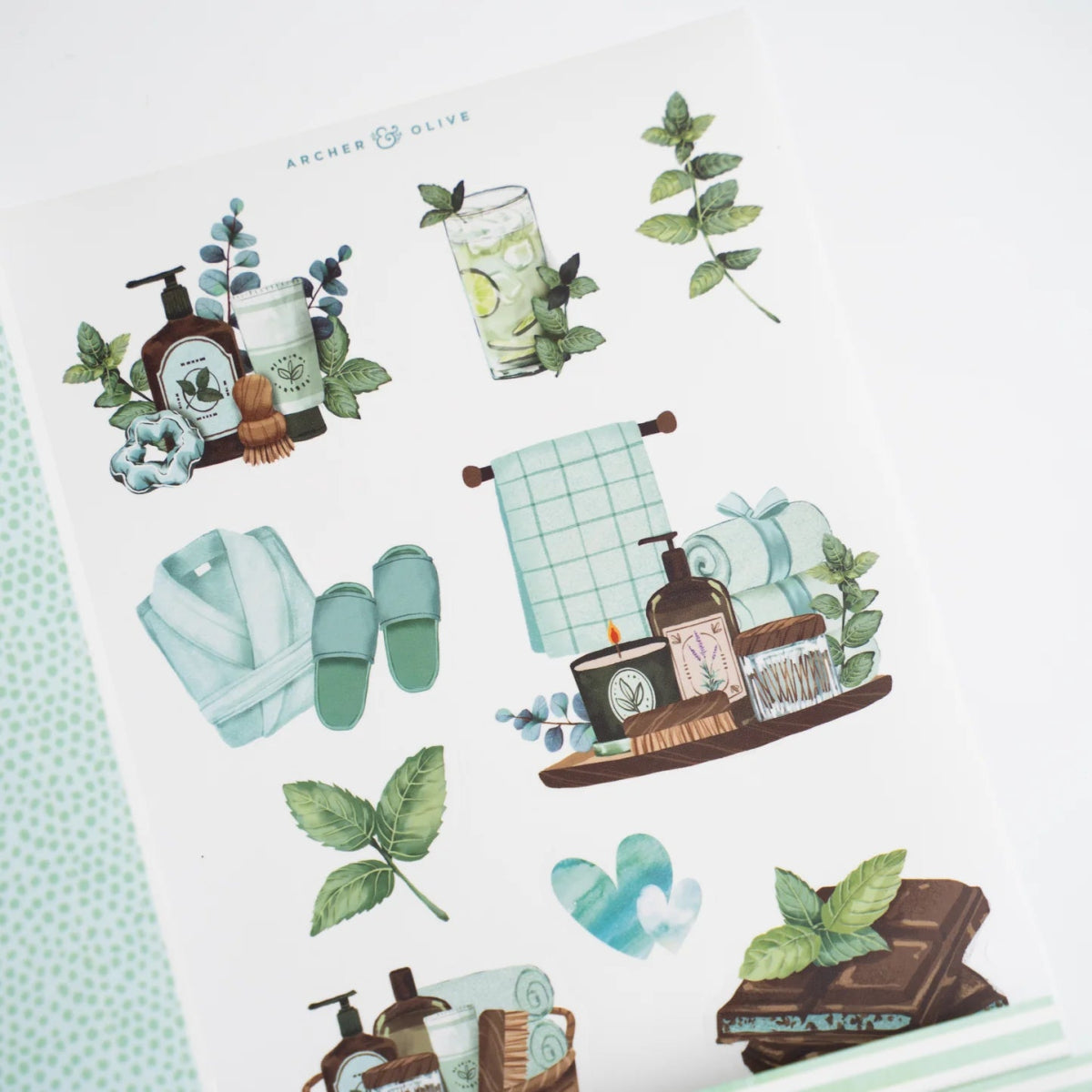 Minty Fresh Monthly Planner Kit Archer & Olive - Archer & Olive
