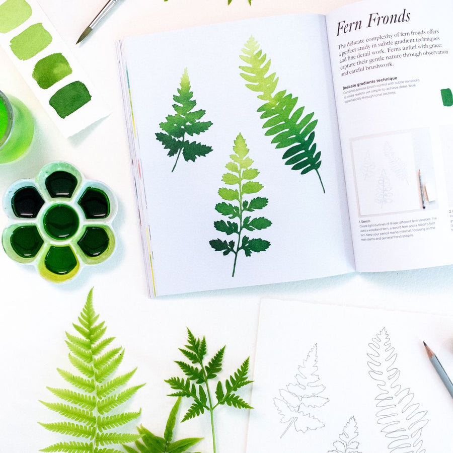 Modern Botanical Watercolour Painting - Skittledog