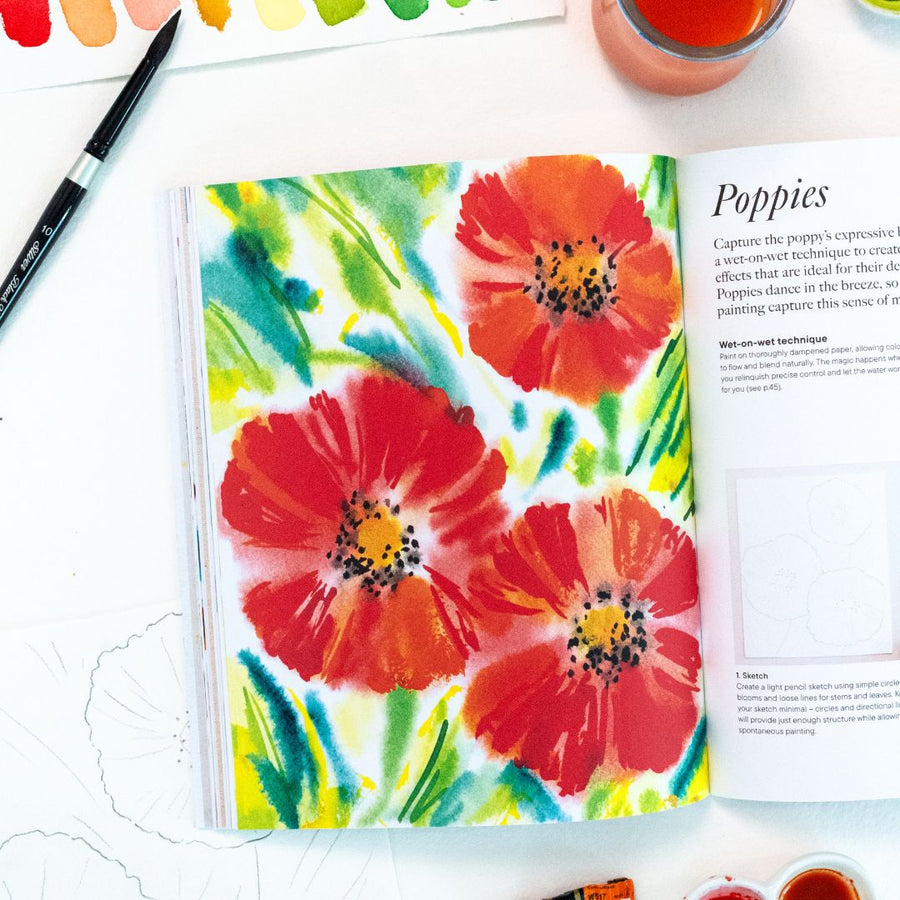 Modern Botanical Watercolour Painting - Skittledog
