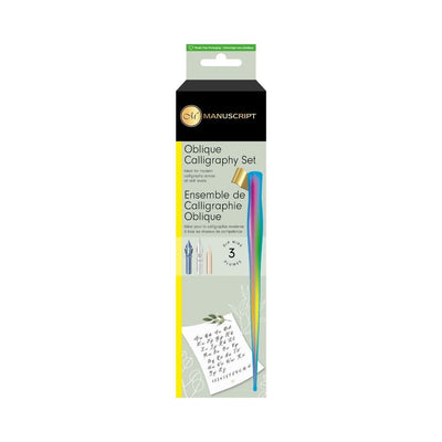 Modern Calligraphy Rainbow Oblique Dip Pen Gift Set - Manuscript