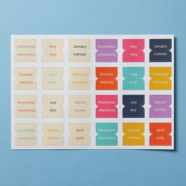 Month Page Tab Stickers-Stickers-Under the Rowan Trees-