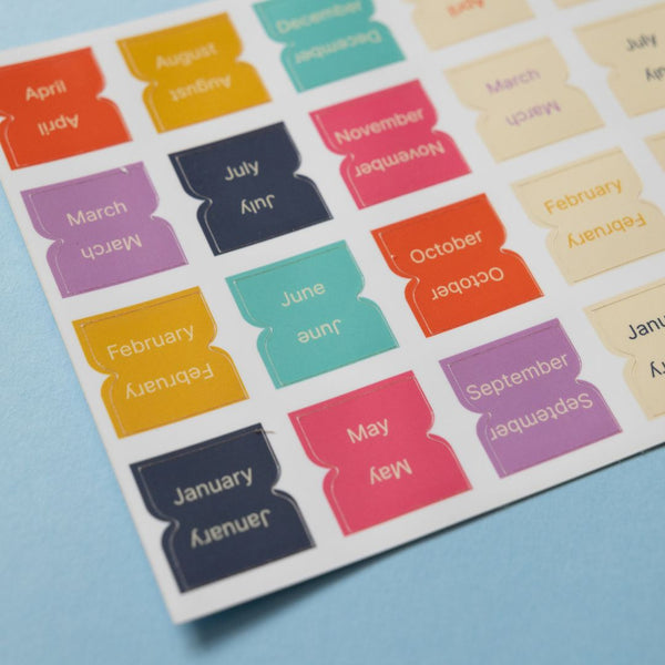 Month Page Tab Stickers-Stickers-Under the Rowan Trees-