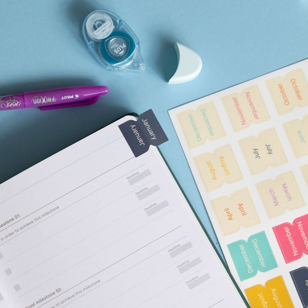 Month Page Tab Stickers-Stickers-Under the Rowan Trees-