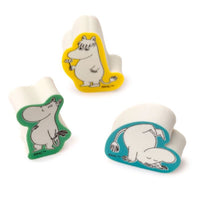 Moomin 3 Piece Shaped Eraser Set - Moomin