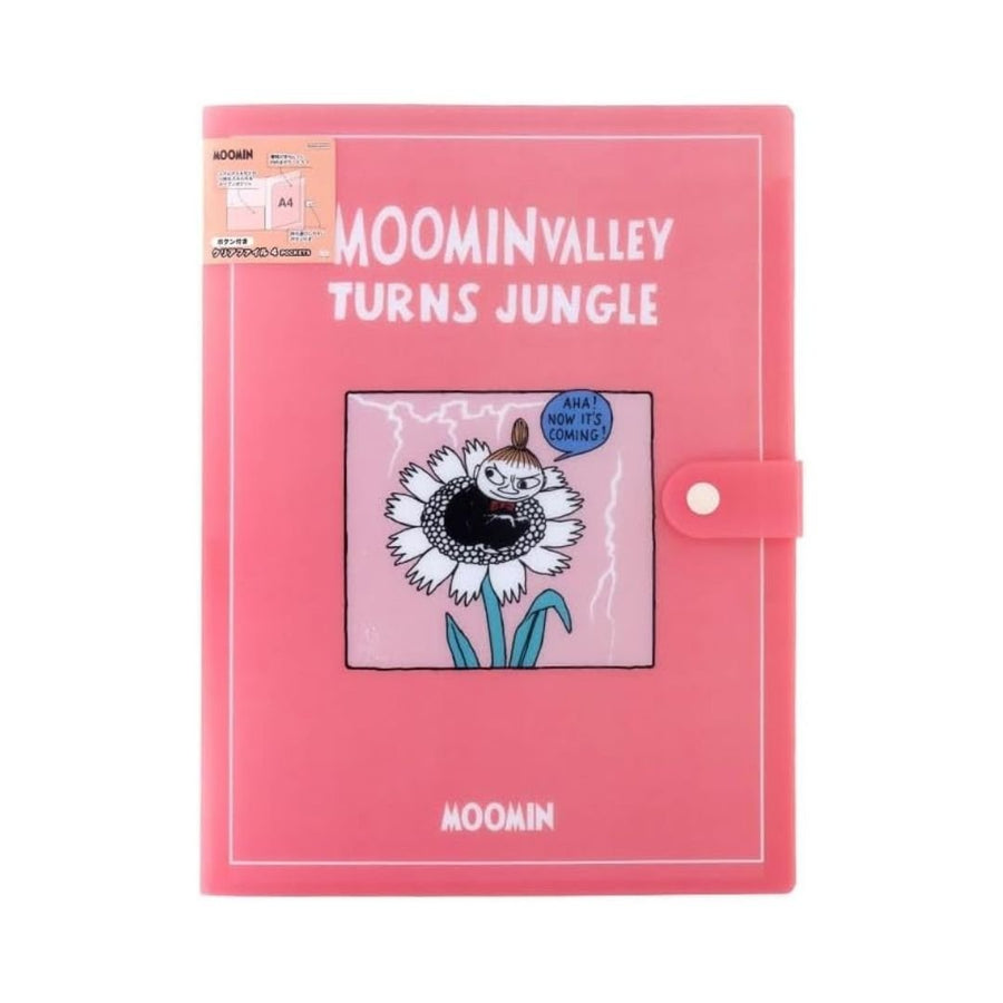 Moomin A4 Multi-Folder with 4 Pockets and Popper - Jungle - Sun-Star