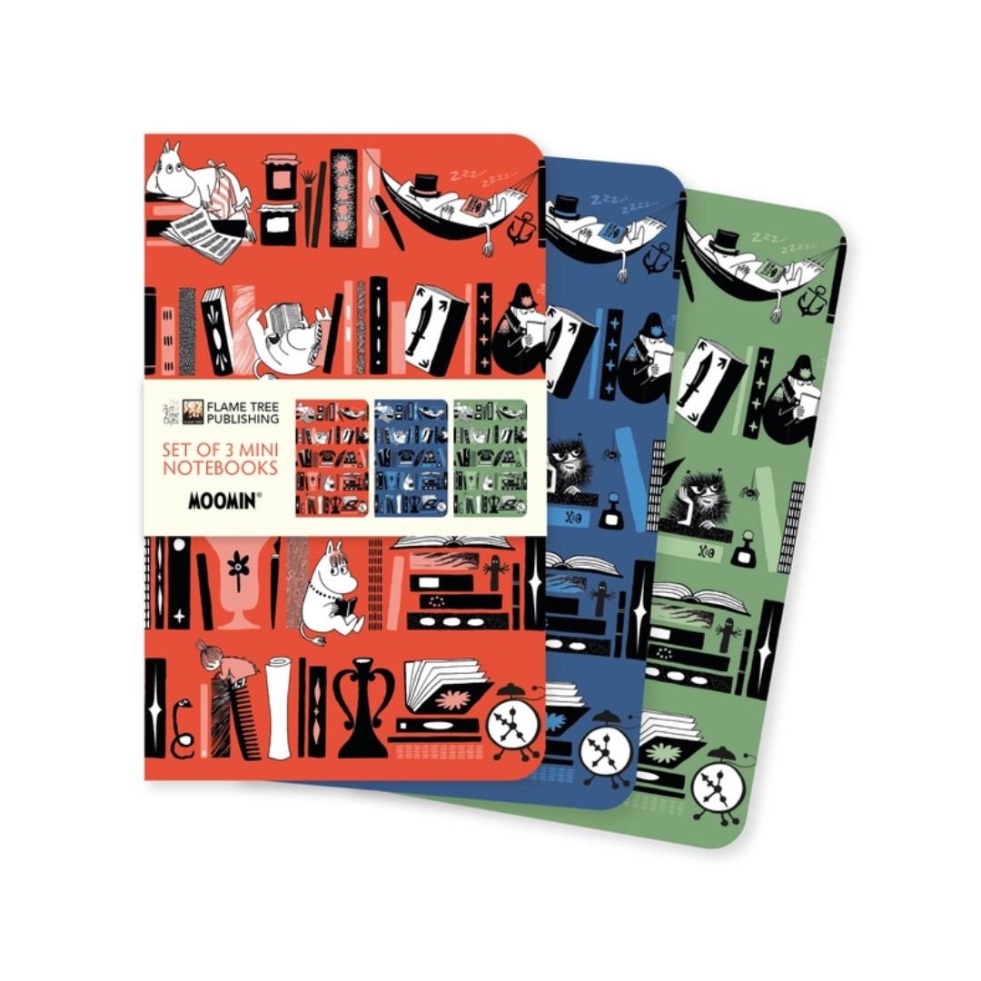 Moomin Bookshelves Mini Notebook Collection - Flame Tree