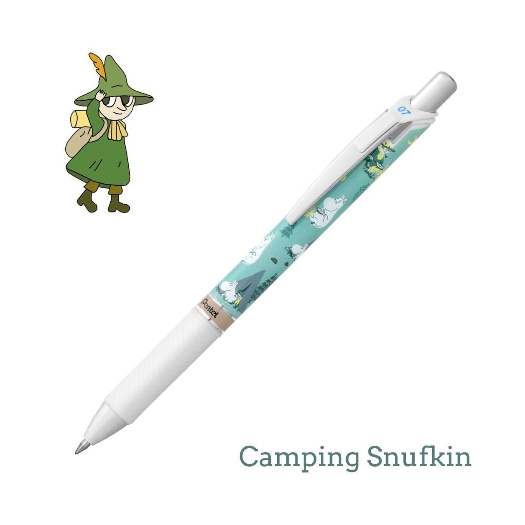 Moomin Pentel Energel 0.7mm Gel Pens - Camping Snufkin - Pentel