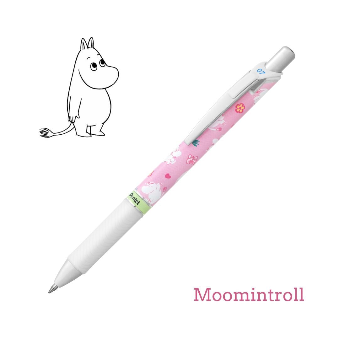 Moomin Pentel Energel 0.7mm Gel Pens - Moomintroll - Pentel